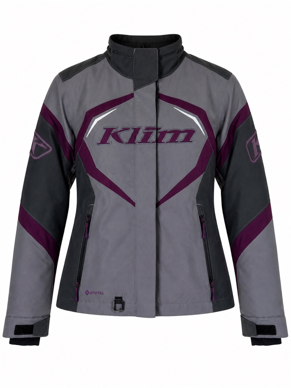 Klim Women’s Insulated Snowmobile Jacket Gray Purple Gore-Tex Coat M